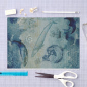  Nautical Whale Tissue Paper Tissuepapier (Craft)