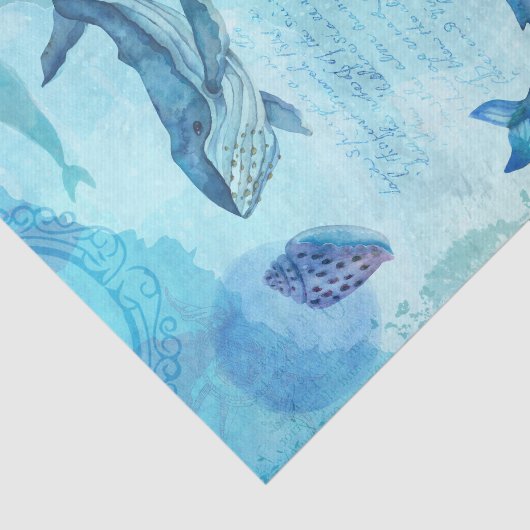 Nautical Whale Tissuepapier (Detail)