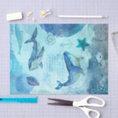 Nautical Whale Tissuepapier (Craft)