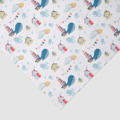 Nautical Whale Tissuepapier (Detail)