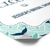 Nautical Whale Welcome Poster Print (Hoek)