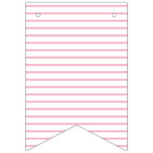 Nautical White and Pink Bunting Vlaggetjes (Derde vlag)