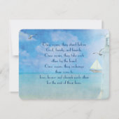 Nautical White Lighthouse vow vernieuwing Kaart (Voorkant)