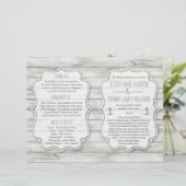 Nautical Whitewash Wood Beach Wedding Collectie (Staand voorkant)
