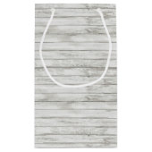 Nautical Whitewash Wood Beach Wedding Collectie Klein Cadeauzakje (Achterkant)