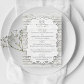 Nautical Whitewash Wood Beach Wedding Collectie Menu
