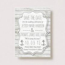 Nautical Whitewash Wood Beach Wedding Collectie