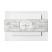 Nautical Whitewash Wood Beach Wedding Collectie Uitnodigingen Wikkel (Voorkant Voorbeeld)