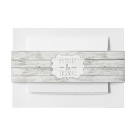 Nautical Whitewash Wood Beach Wedding Collectie Uitnodigingen Wikkel