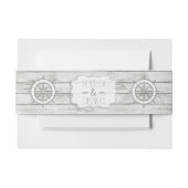 Nautical Whitewash Wood Beach Wedding Collectie Uitnodigingen Wikkel (Voorkant Voorbeeld)