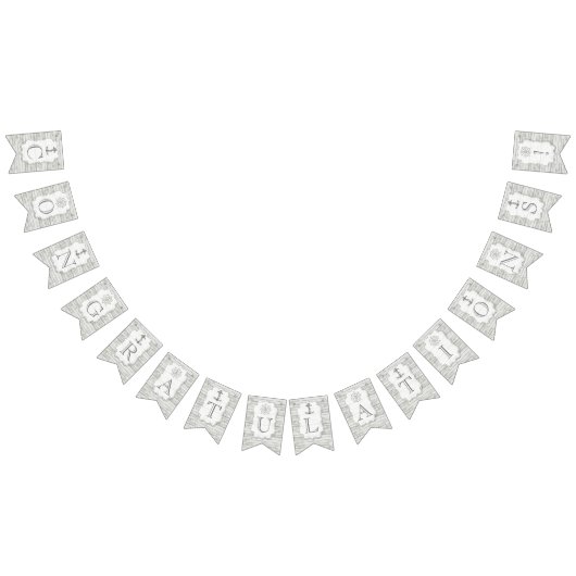 Nautical Whitewash Wood Beach Wedding Collectie Vlaggetjes (Alle)