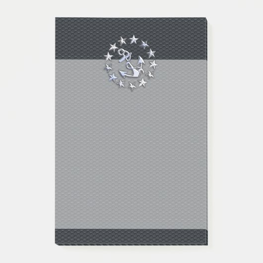 Nautical Yacht Flag Silver Ensign on Grille Print Post-it® Notes (Voorkant)