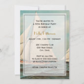 Nautical  Yachts Racing #1 Birthday Kaart (Achterkant)