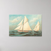 Nautical  Yachts Racing #1 Canvas Afdruk (Voorkant)