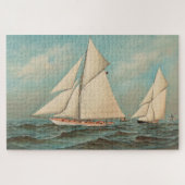 Nautical Yachts Racing #1 Canvas Print Legpuzzel (Horizontaal)