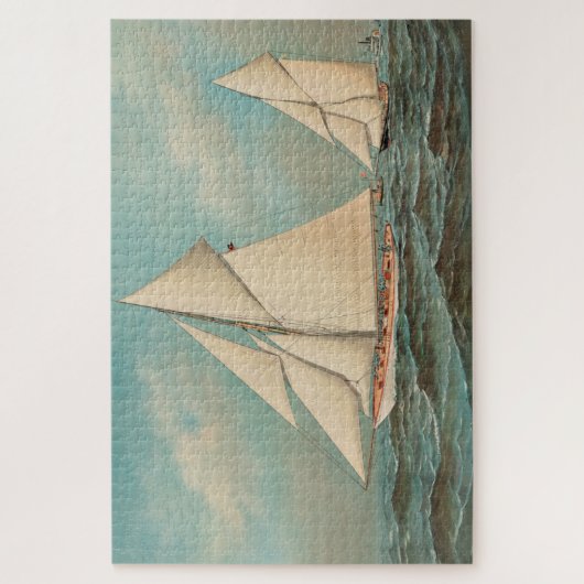 Nautical  Yachts Racing #1 Canvas Print Legpuzzel (Verticaal)
