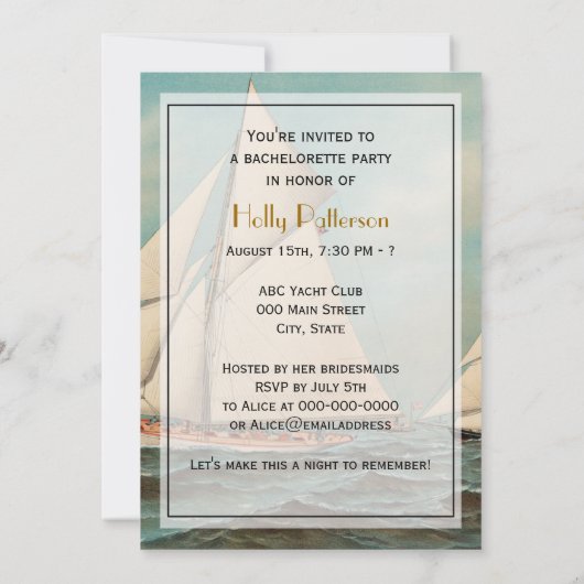 Nautical  Yachts Racing #1 Kaart (Achterkant)