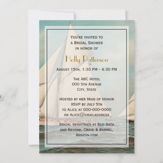 Nautical  Yachts Racing #1 Kaart (Achterkant)