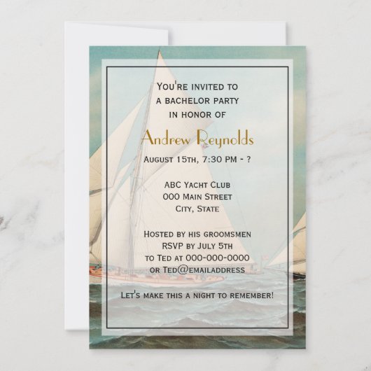 Nautical  Yachts Racing #1 Kaart (Achterkant)