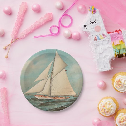 Nautical  Yachts Racing #1 Papieren Bordje (Feest)