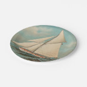 Nautical  Yachts Racing #1 Papieren Bordje (Gekanteld)