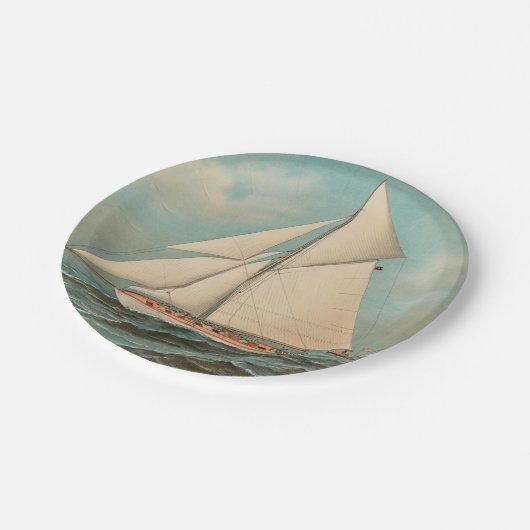 Nautical  Yachts Racing #1 Papieren Bordje (Gekanteld)