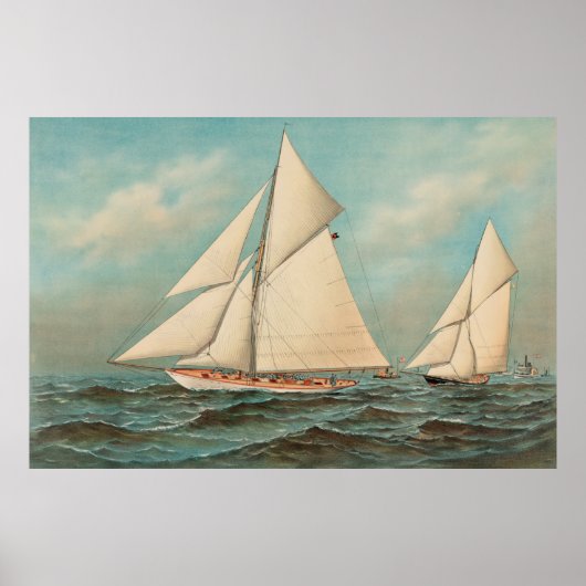 Nautical  Yachts Racing #1 Poster (Voorkant)