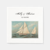 Nautical  Yachts Racing #1 Servetten (Voorkant)