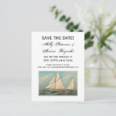 Nautical  Yachts Racing #1 Sparen de Datum Aankondigingskaart (Staand voorkant)