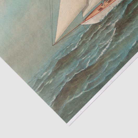 Nautical  Yachts Racing #1 Tissuepapier (Detail)