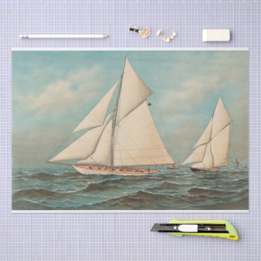 Nautical  Yachts Racing #1 Tissuepapier (Craft)