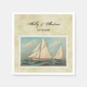 Nautical  Yachts Racing #1 TS Achtergrond Servetten (Voorkant)