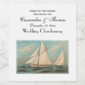 Nautical  Yachts Racing #1 Wijn Etiket (Enkel label)