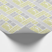 Nautical Yellow and Grey Anchor Fish Weather Vane Cadeaupapier (Hoek)