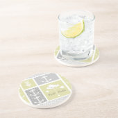 Nautical Yellow and Grey Anchor Fish Weather Vane Zandsteen Onderzetter (Zijkant)