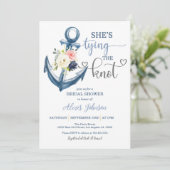 Nautical Ze is Tying the Knot Vrijgezellenfeest (g Kaart (Staand voorkant)