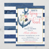 Nautical Ze is Tying the Knot Vrijgezellenfeest (P Kaart (Voorkant / Achterkant)