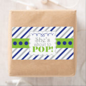 Nautical Ze staat op het punt om waterflesetikette Etiket (Insitu)