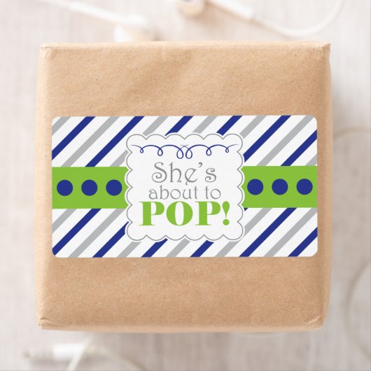 Nautical Ze staat op het punt om waterflesetikette Etiket (Insitu)