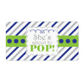 Nautical Ze staat op het punt om waterflesetikette Etiket (Voorkant)