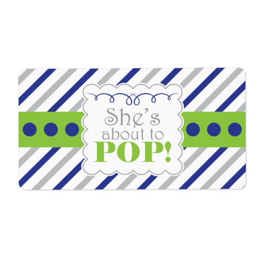 Nautical Ze staat op het punt om waterflesetikette Etiket (Voorkant)