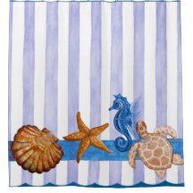 Nautical Zee Creaters Shower Curtain