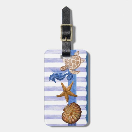 Nautical Zee Creats Bagagelabel (Voorkant verticaal)