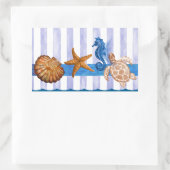 Nautical Zee Creats Rechthoekige Sticker (Tas)