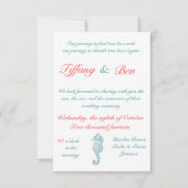 Nautical Zee Invite Kaart (Voorkant)