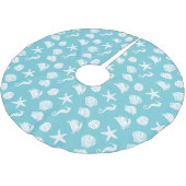 Nautical Zee maakt kerstvakantiehuisjes Kerstboom Rok (Gekanteld)