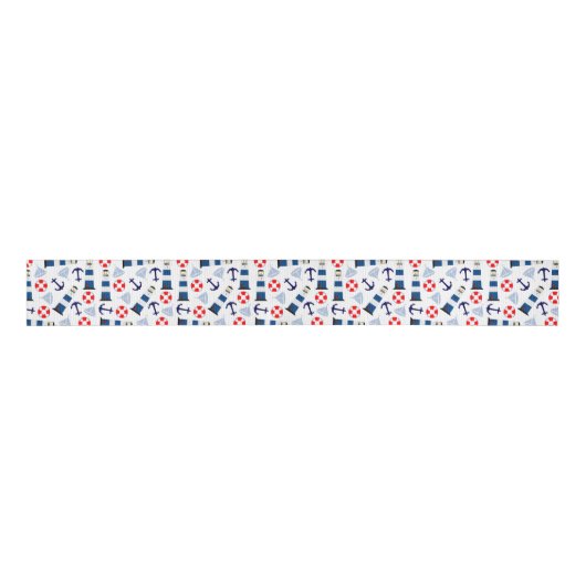 Nautical Zee Objects Grosgrain Lint (Voorkant)