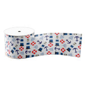 Nautical Zee Objects Grosgrain Lint (Spoel)