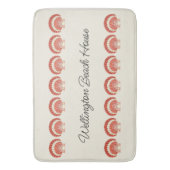 Nautical  Zee Shell Family Beach Boat Badmat (Voorkant Verticaal)