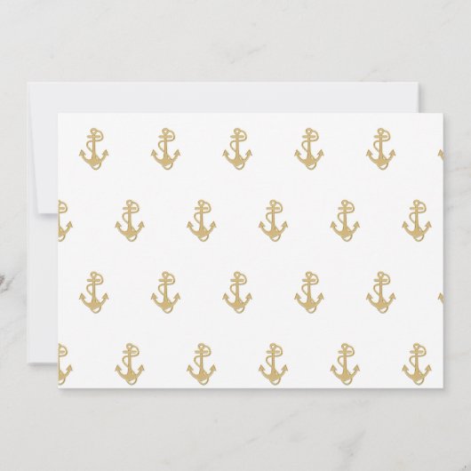 Nautical Zijne verjaardag Uitnodiging tot herroepi (Achterkant)